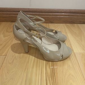 Franco Sarto Nude Sandal Heels